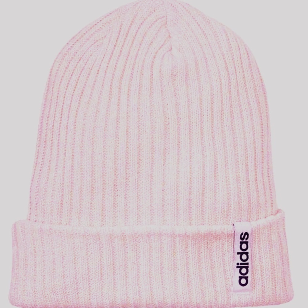 🌸WMNS Logo Pink Beanie Skull Cap Woven Cute New With Tags